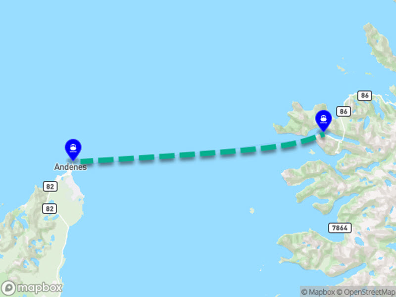 14. Fähre Andenes - Gryllefjord (Troms)